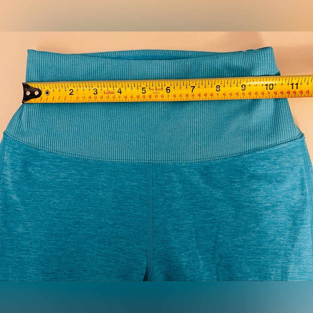 Alo Yoga Bright Aqua Heather Alosoft Lounge Leggings teal XS - Picture 5 of 6